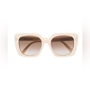 New w/o tags oversized Ivory Celine sunglasses.
